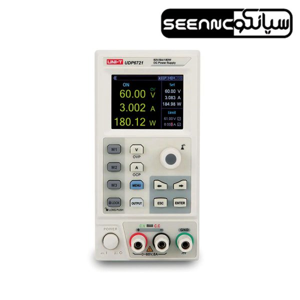 منبع تغذیه تک کانال 60 ولت 8 آمپر یونیتی UNI-T UDP6721